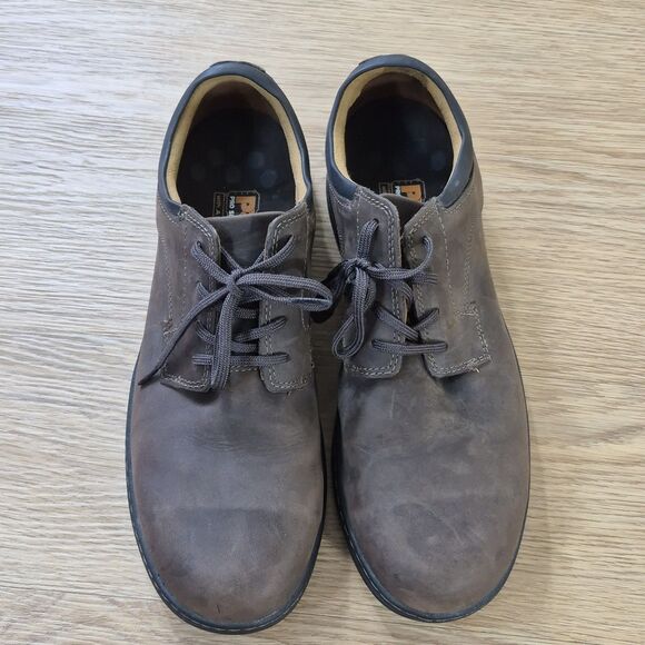 New Mens Timberland Pro Branston Brown Oxford Alloy Safety Toe Shoes Sz 10 M main image 5
